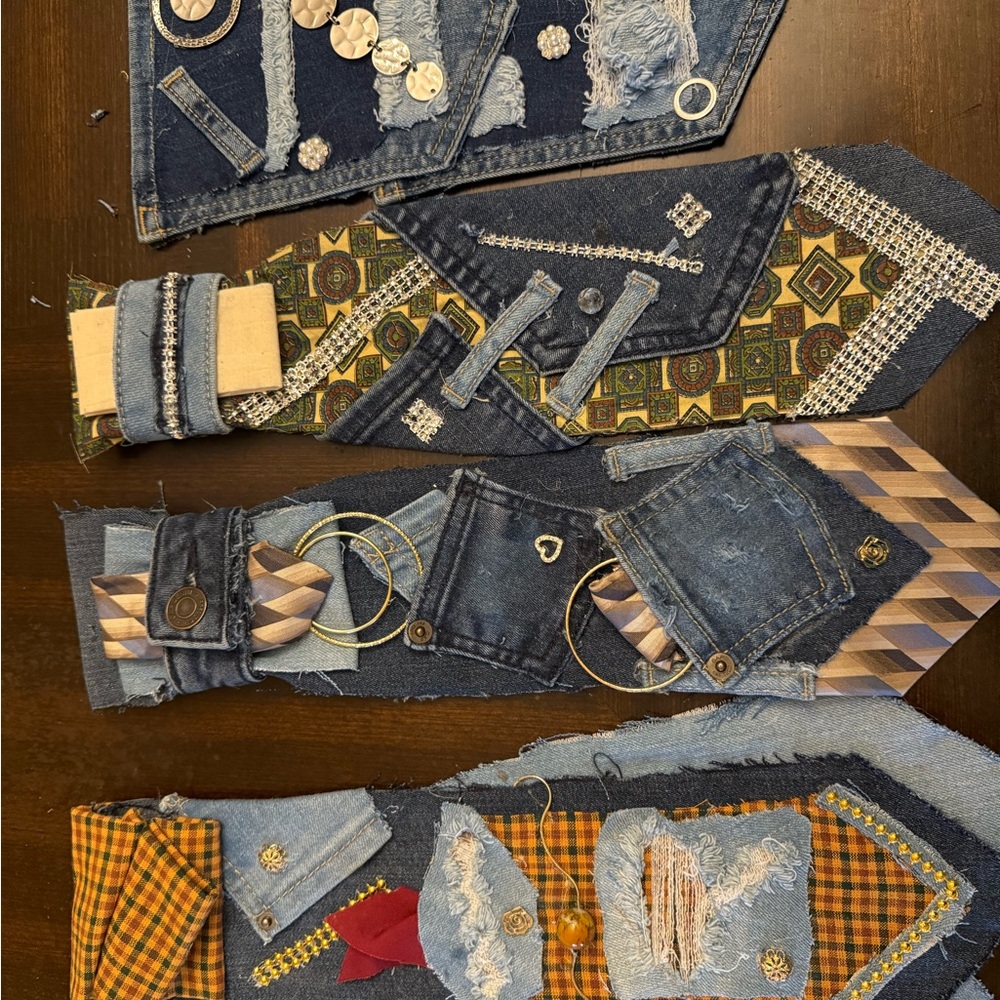 Patchwork Denim Jeans - image 2